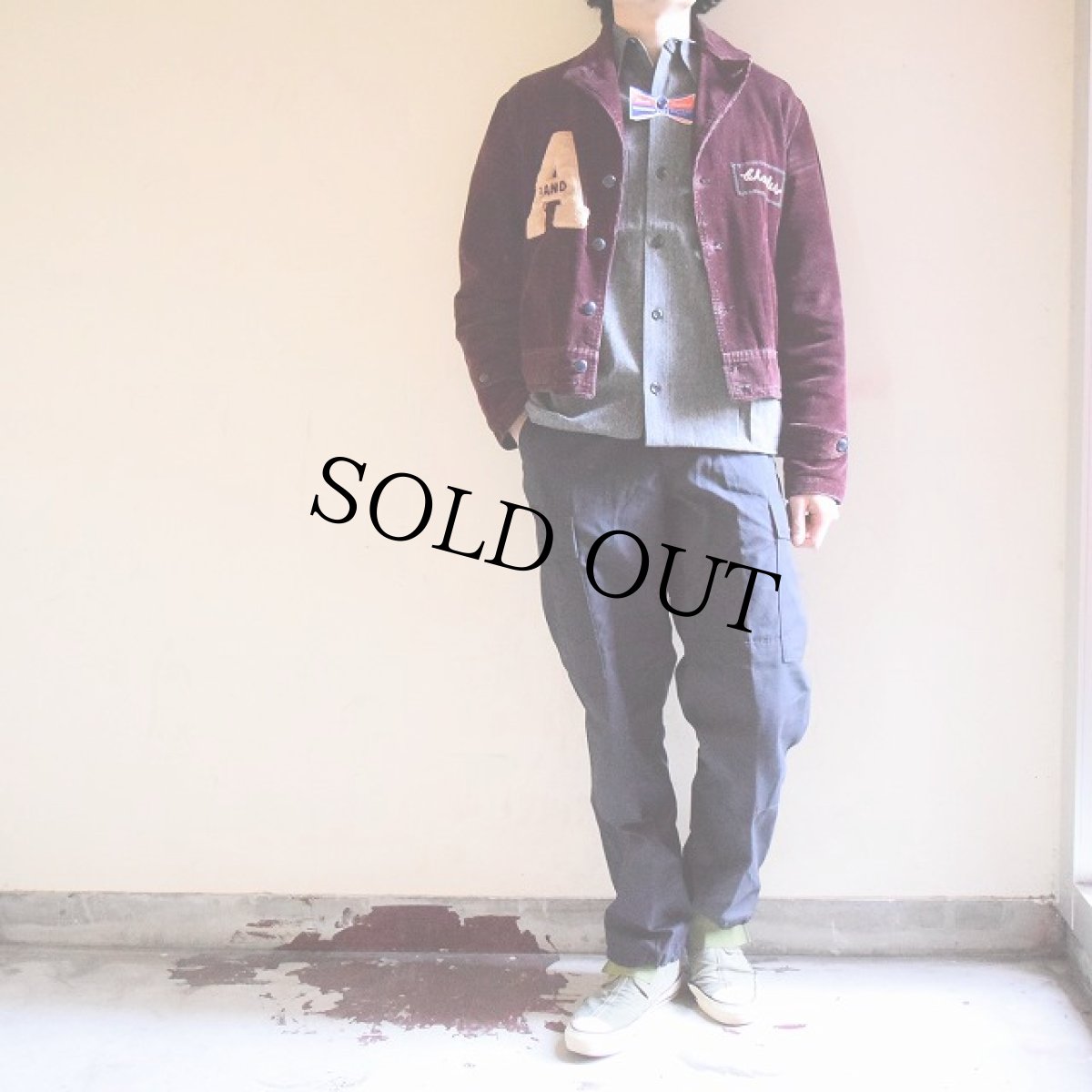 画像6: 50's MONTGOMERY WARD Homesteader DEADSTOCK フラッシャー付き ブラックシャンブレーワークシャツ マチ付き (6)