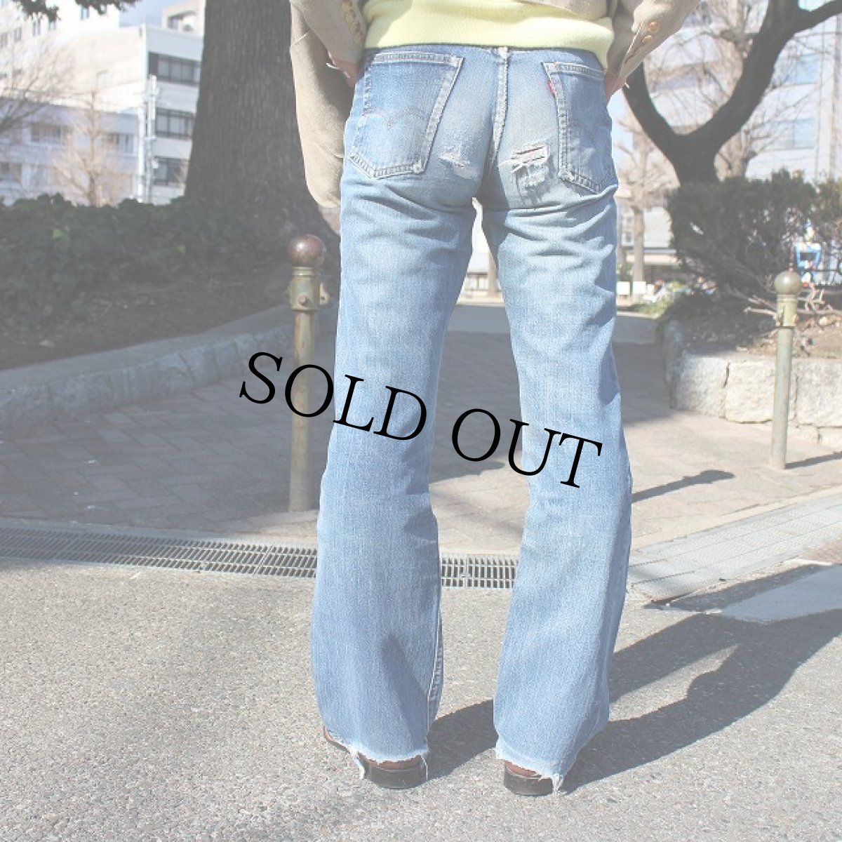 画像5: 70's Levi's 517 single フレアデニムパンツ W29 (5)