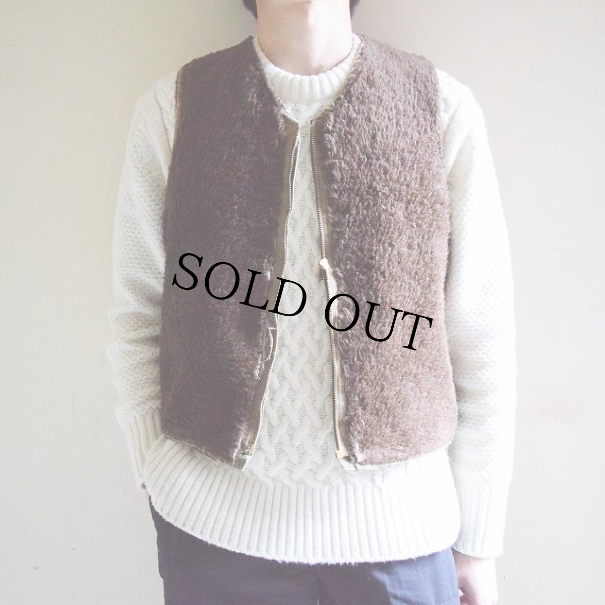 画像5: 40's US.NAVY アルパカデッキベスト (5)