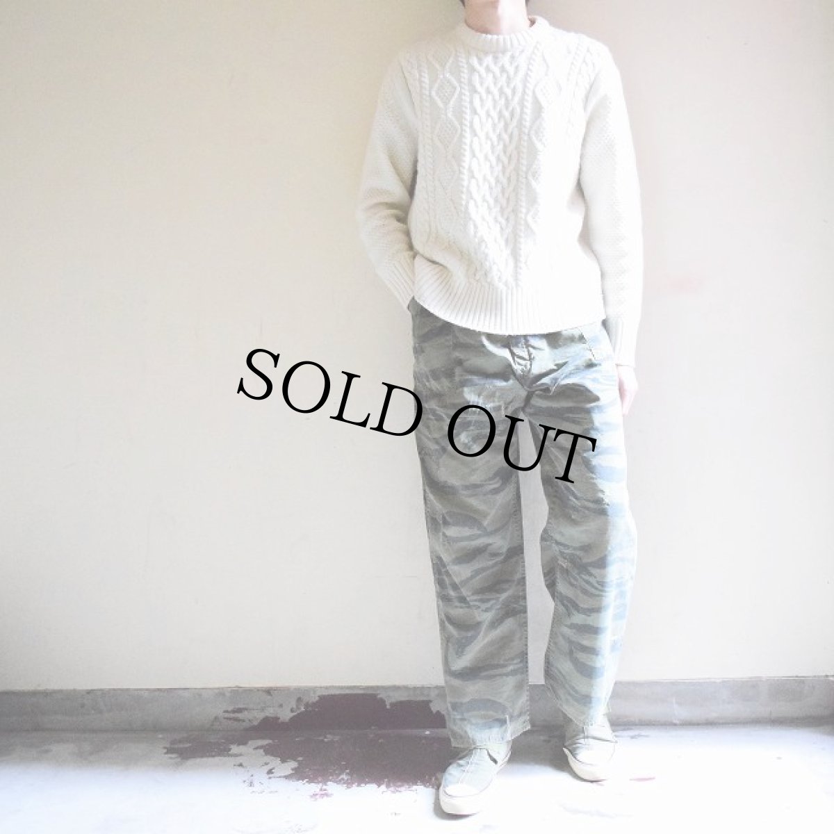 画像3: 60's〜70's 民生品 タイガーカモ柄パンツ W39-40 (3)