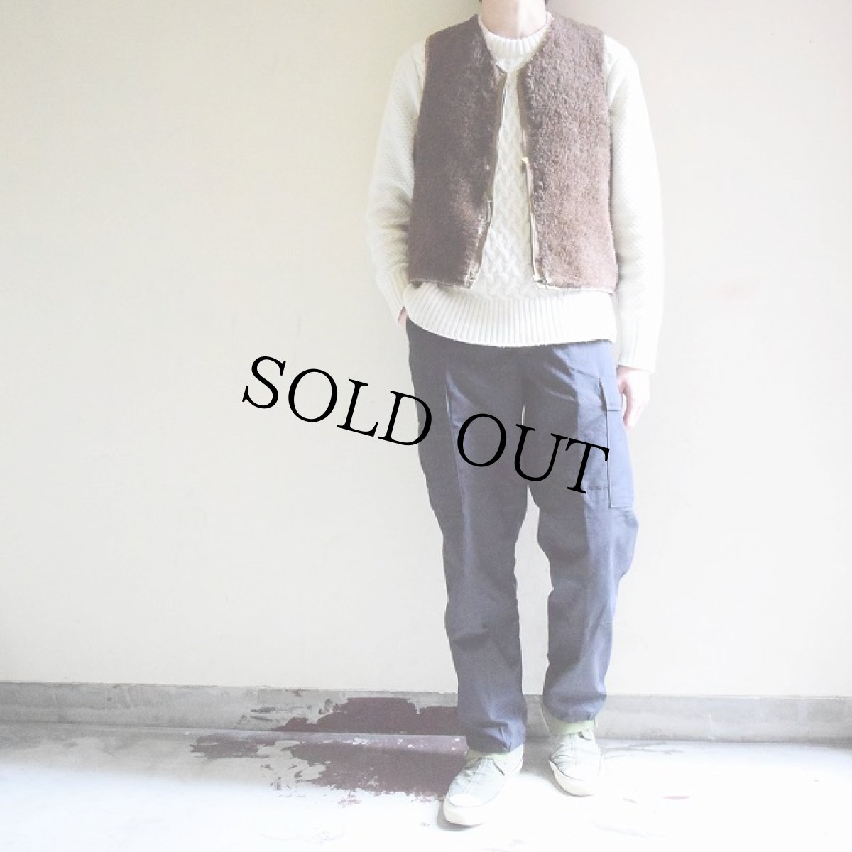 画像4: 40's US.NAVY アルパカデッキベスト (4)