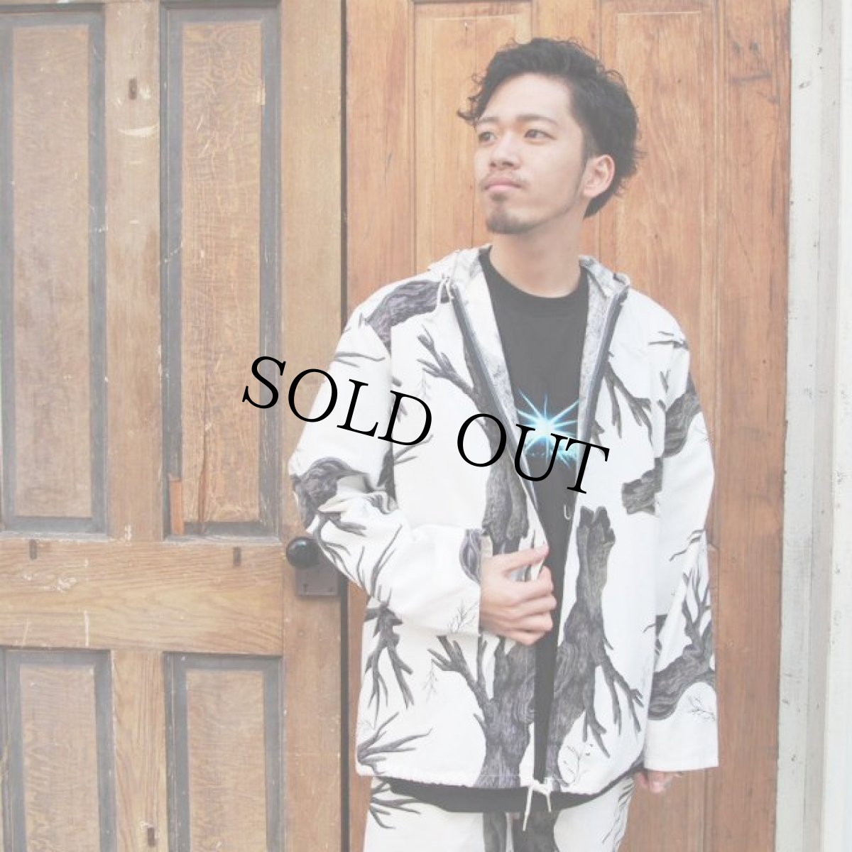 画像2: 80's〜90's USA製 スノーカモ柄 ライトネルパーカ&イージーパンツ SETUP-DEADSTOCK (2)