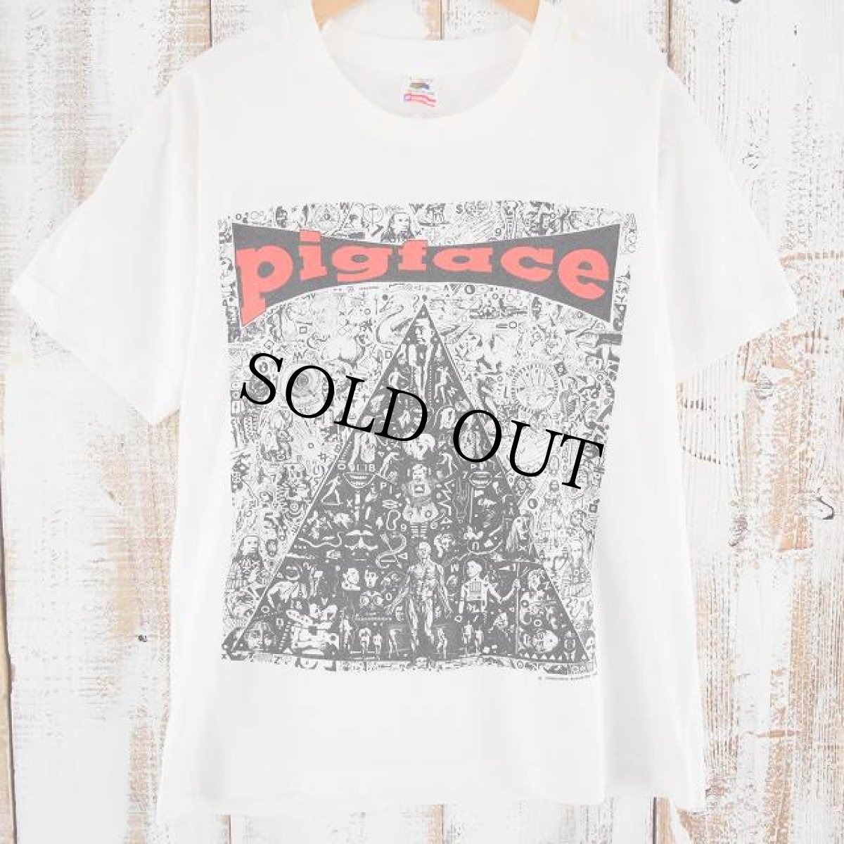 画像1: 90's PIGFACE USA製 "U.S. TOUR 1991" バンドツアーTシャツ (1)