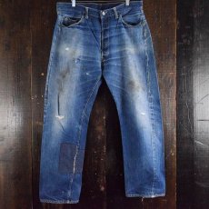 画像1: 60's〜70's LEVI'S 501 USA製 BIGE デニムパンツ W35 (1)