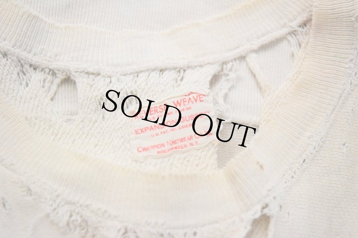 画像2: 50's Champion REVERSE WEAVE "EAST SYRACUSE MINOA 177" タタキタグ 初期 (2)