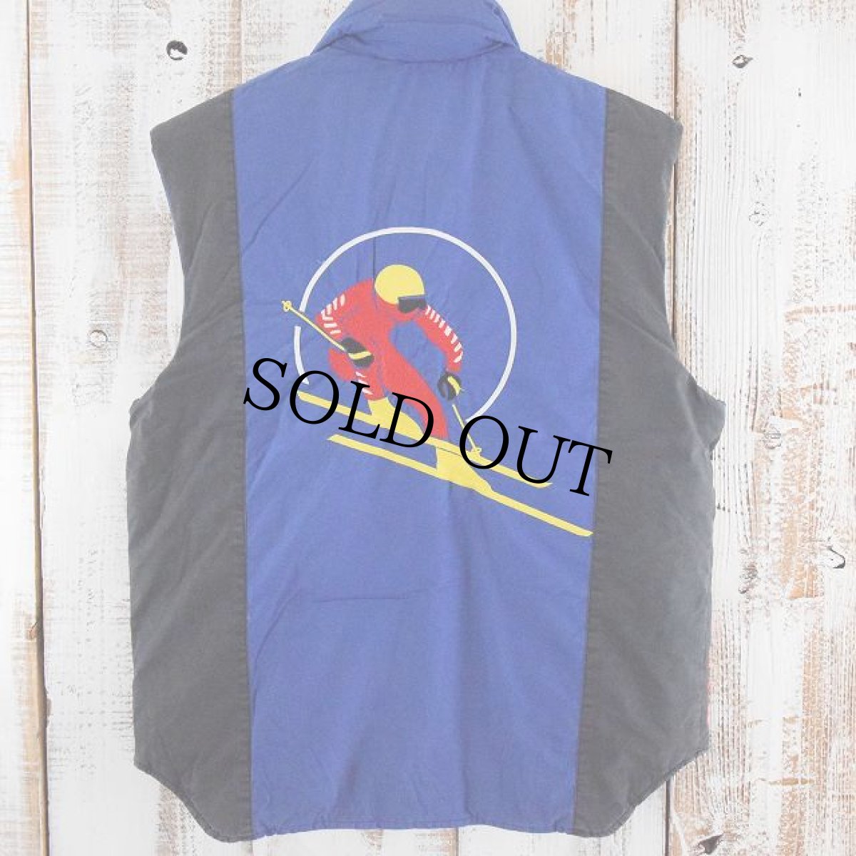 画像2: 90's Ralph Lauren "クッキーパッチ" コットンナイロンダウンベスト (2)