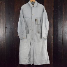 画像1: 60's CARTER'S Gray Chambray Duster Coat (1)