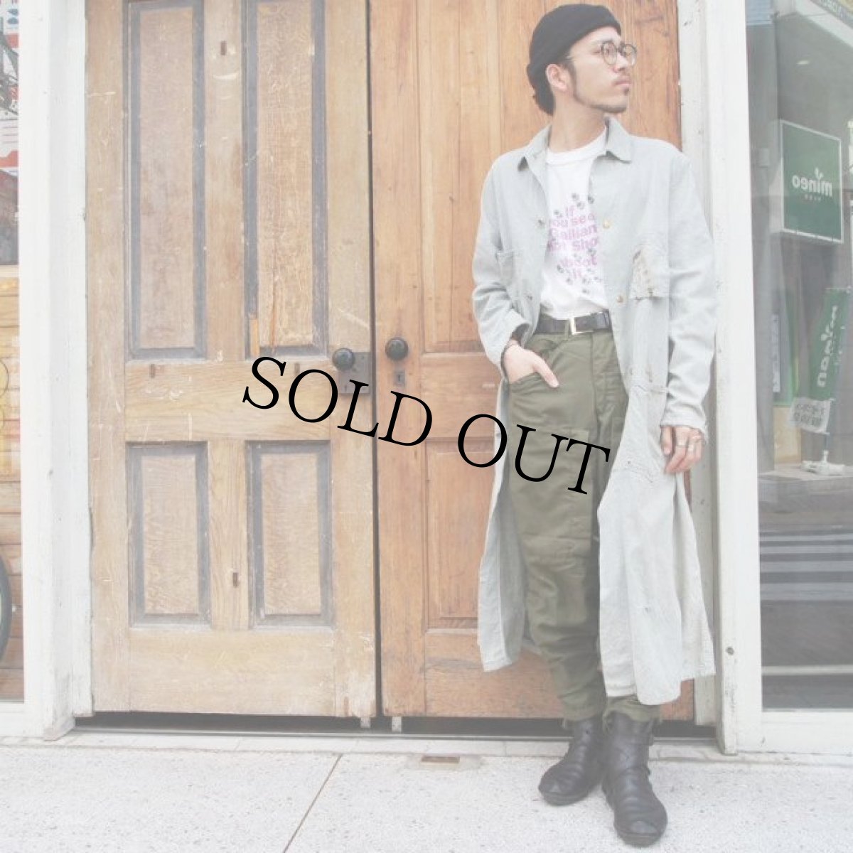 画像5: 60's CARTER'S Gray Chambray Duster Coat (5)