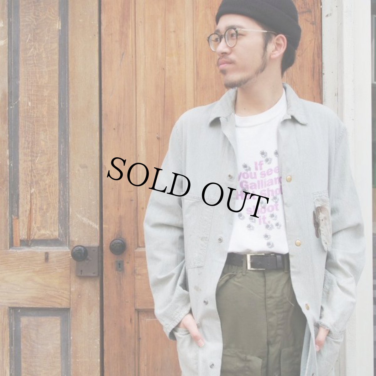 画像4: 60's CARTER'S Gray Chambray Duster Coat (4)