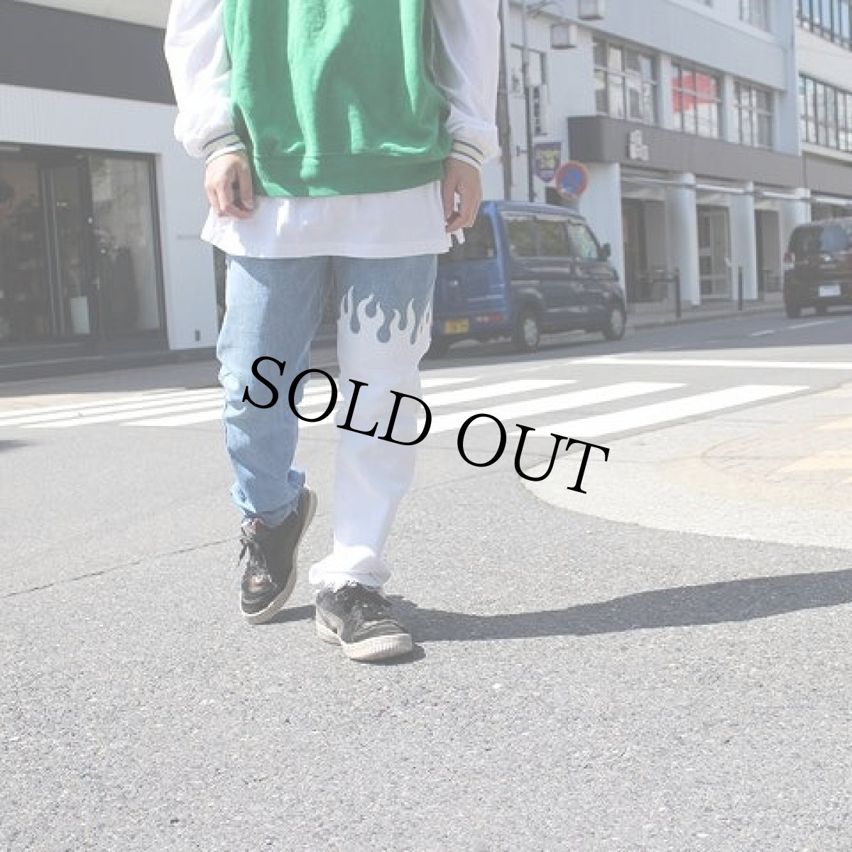 画像4: ink "501' FRAME" BLUE×WHITE W31 (4)