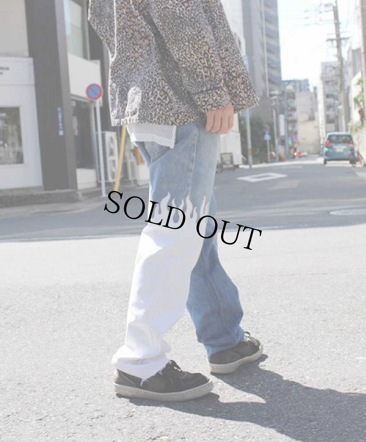 画像1: ink "501' FRAME" BLUE×WHITE W33 (1)