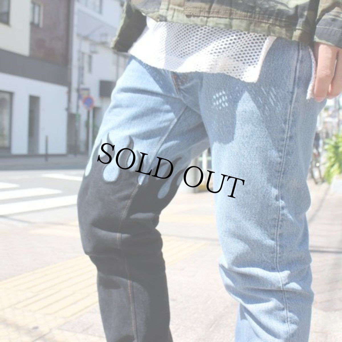 画像4: Feeet2nd限定 ink "501' FRAME" BLUE×BLACK W32 (4)