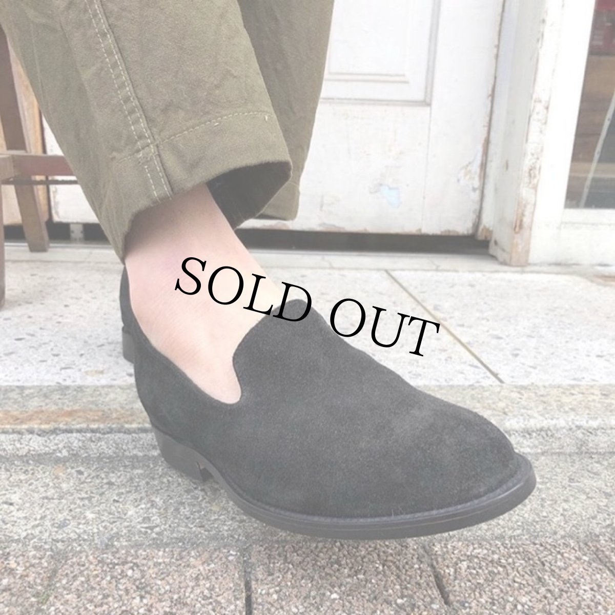 画像3: 2120 Handcrafted Black Suede Loafers size8 (3)