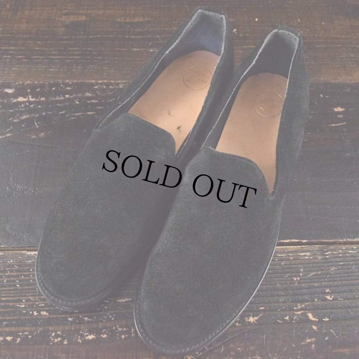 画像4: 2120 Handcrafted Black Suede Loafers size8 (4)