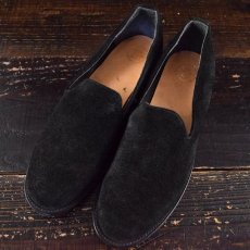 画像4: 2120 Handcrafted Black Suede Loafers size8 (4)