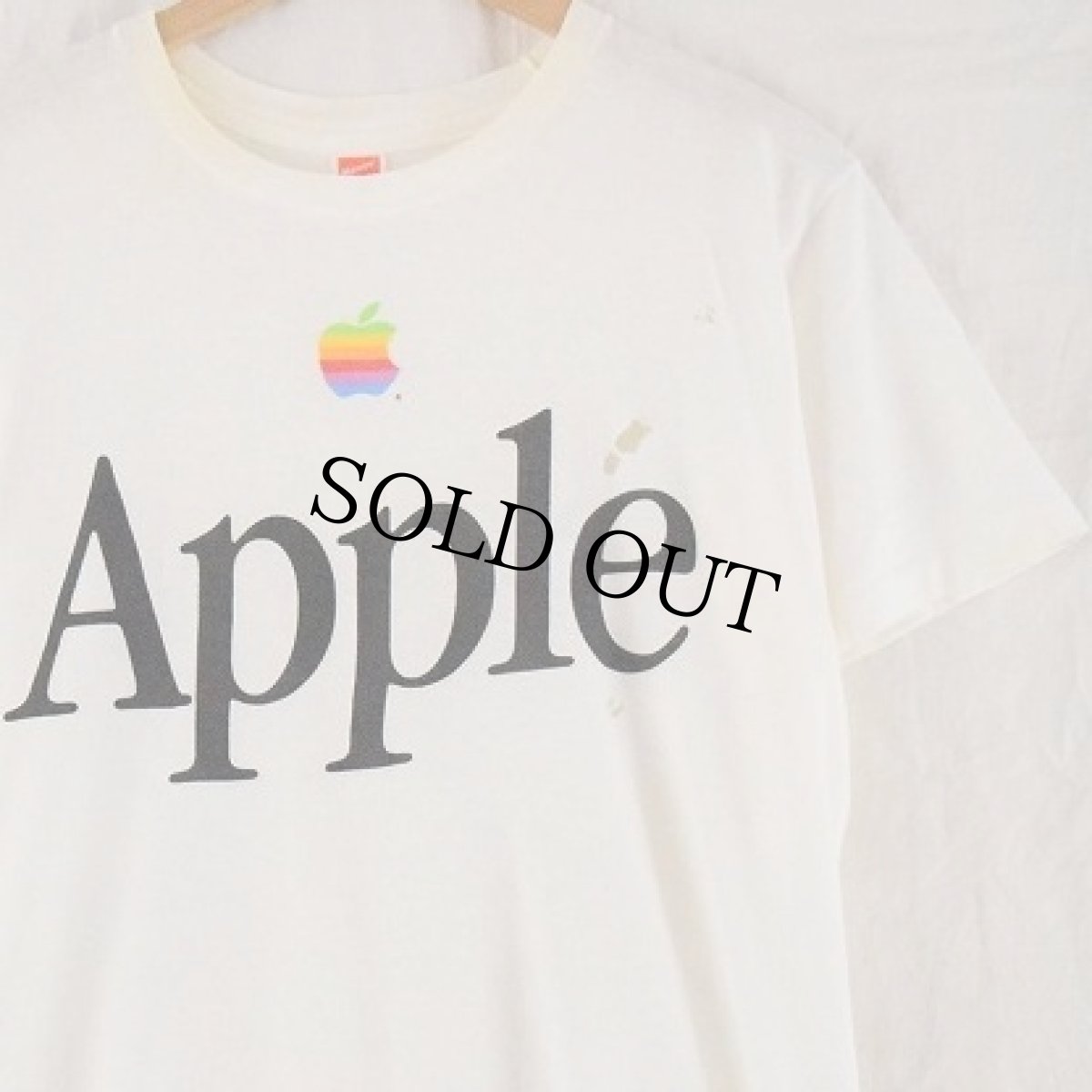 画像1: 80's Apple USA製 レインボーロゴTシャツ (1)