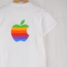 画像1: 70's Apple USA製 レインボーアップルロゴ バックプリントTシャツ (1)