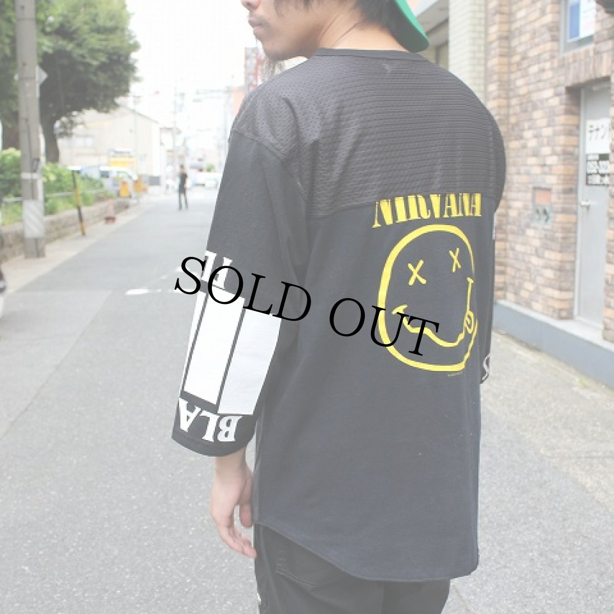 画像4: Feeet2nd限定 ink "BLACK FLAG×Joy Division×NIRVANA×Rage Against the Machine" CRAZY FOOTBALL BAND 【L】 (4)
