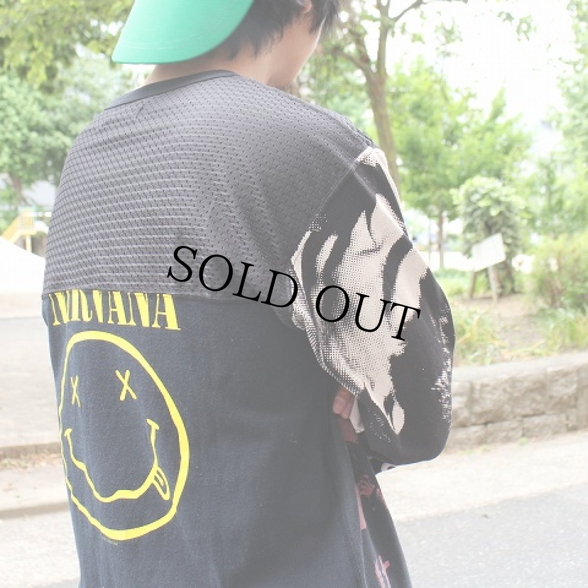 画像3: Feeet2nd限定 ink "BLACK FLAG×Joy Division×NIRVANA×Rage Against the Machine" CRAZY FOOTBALL BAND 【L】 (3)