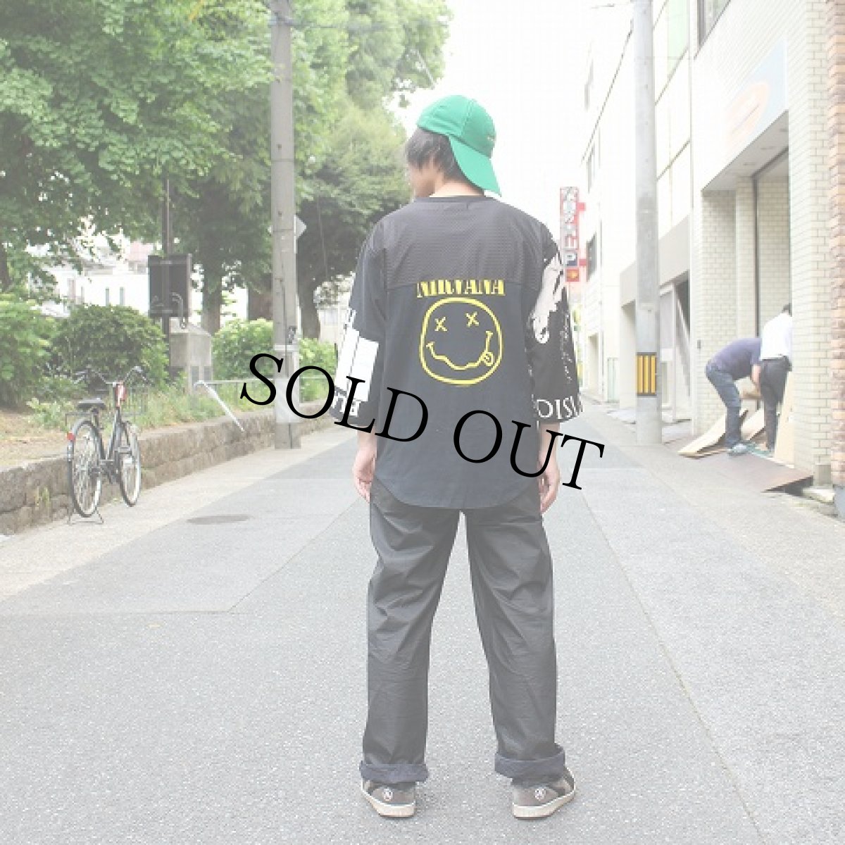 画像5: Feeet2nd限定 ink "BLACK FLAG×Joy Division×NIRVANA×Rage Against the Machine" CRAZY FOOTBALL BAND 【L】 (5)