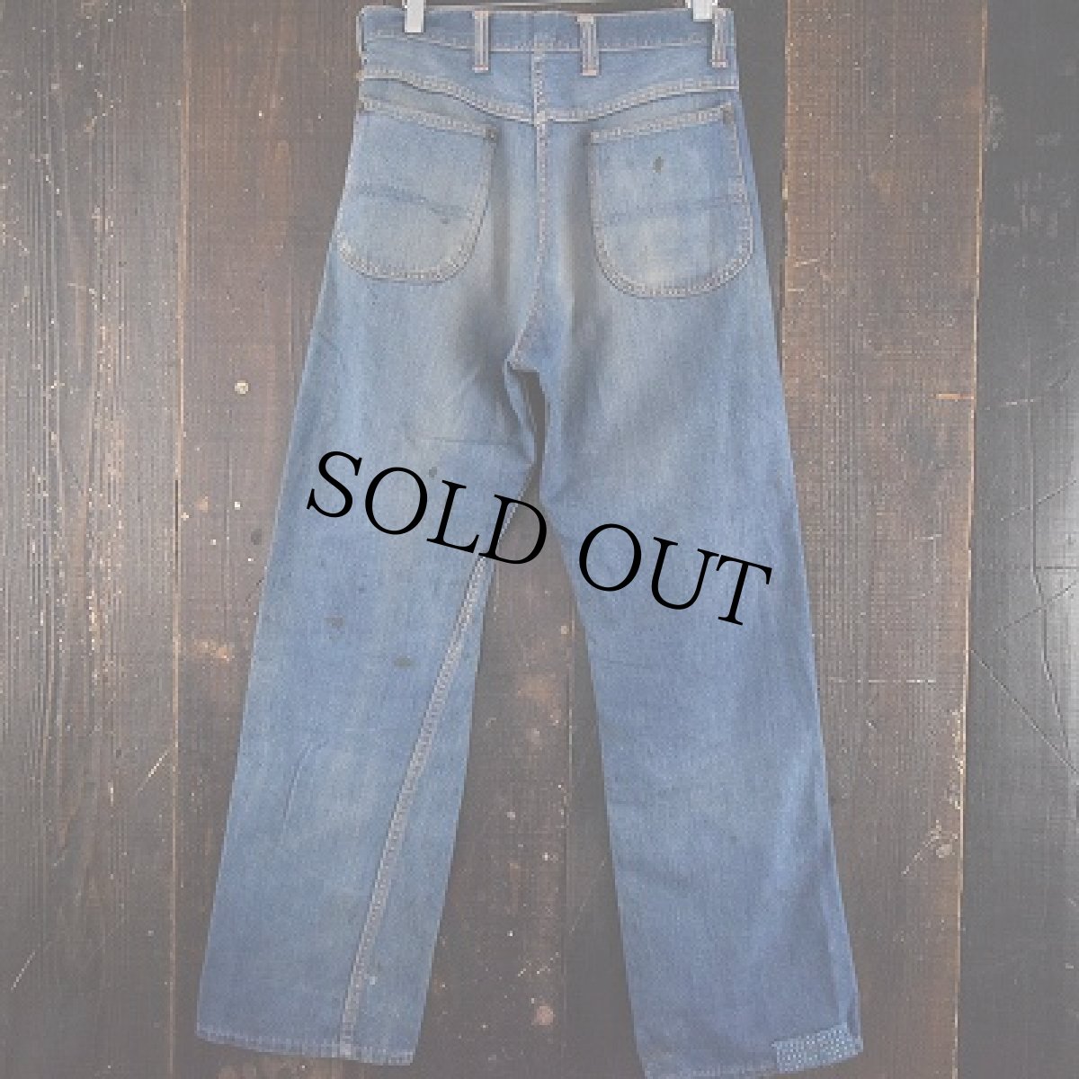 画像2: 50's PIONEER デニムペインターパンツ W30 (2)