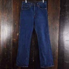 画像1: 70's Levi's 517 ブーツカットデニムパンツ 66single 濃紺 W31 (1)