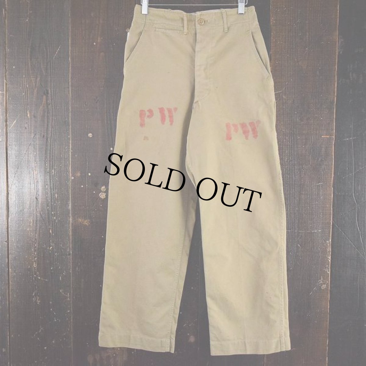 画像2: 50's PW チノトラウザーズ W28 (2)