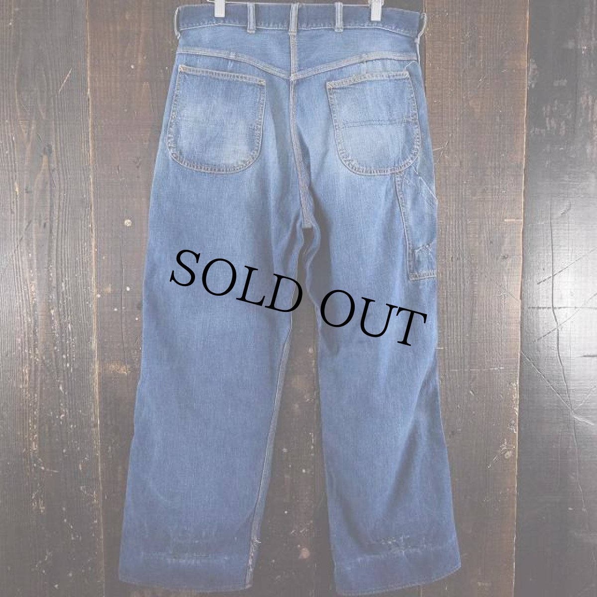 画像2: 50〜60's BIGMAC デニムペインターパンツ W35 (2)