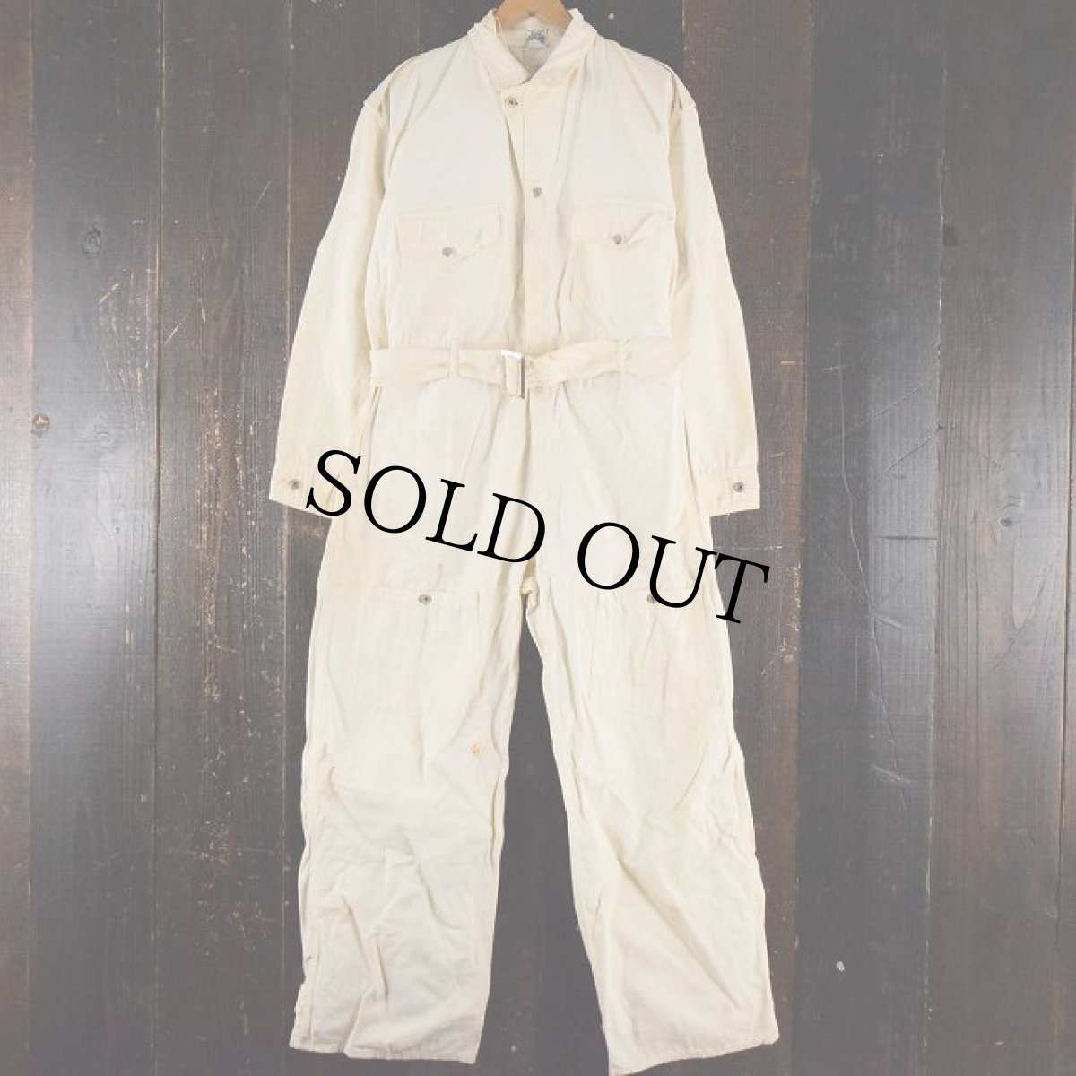 画像2: 1930's Lee UNION ALLS ハウスタグ チェーンステッチオールインワン (2)