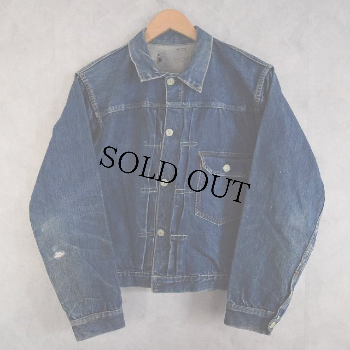 画像1: 40's LEVI'S 506XX DENIM JACKET 1st 針シンチバック (1)