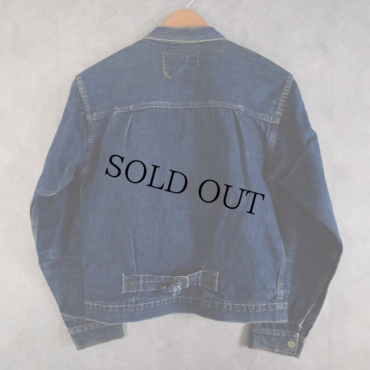 画像2: 40's LEVI'S 506XX DENIM JACKET 1st 針シンチバック (2)