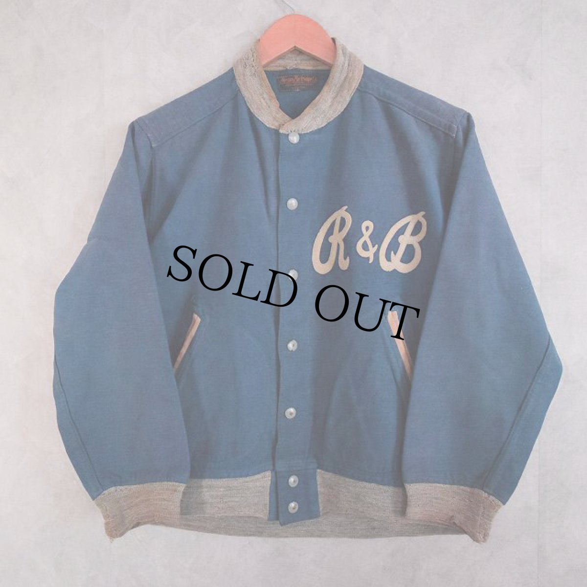 画像1: 30〜40's Horace Partridge Co. Flannel Snap Stadium Jumper (1)