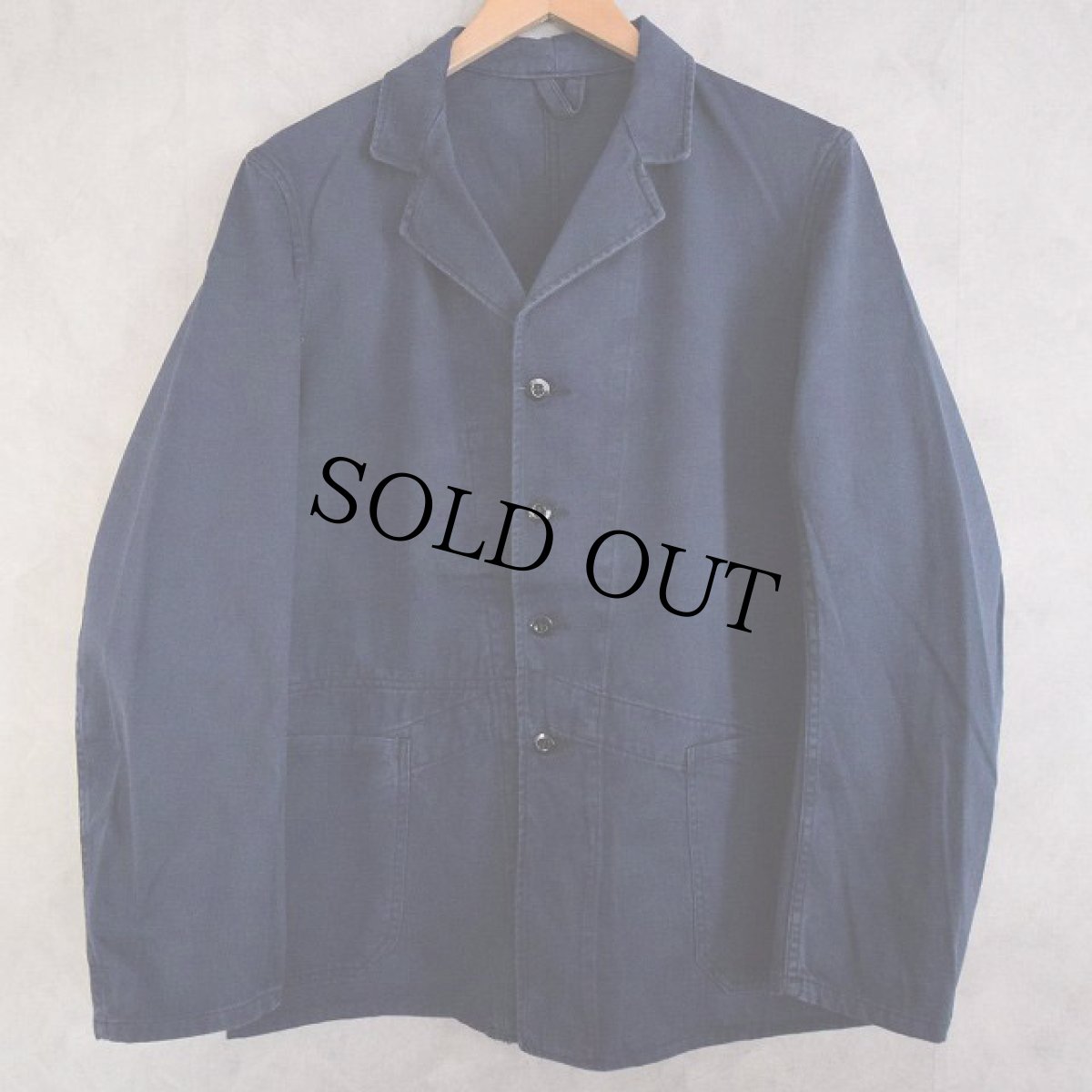 画像2: 50's〜60's ROYAL NAVY コットンツイルジャケット (2)