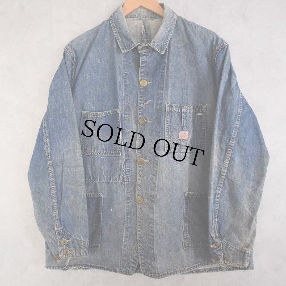 画像1: 30's HEAD LIGHT Moving change button Coverall (1)