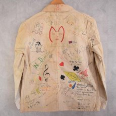 画像2: 1930's DUBBLE WARE "Disney" Hand Peinted Memorial Jacket (2)