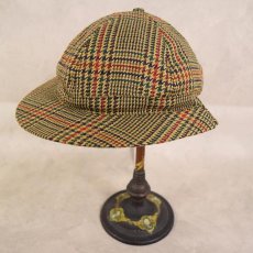 画像2: BARBOUR Scotland製 3ワラント チェック柄 Deerstalker Hat (2)