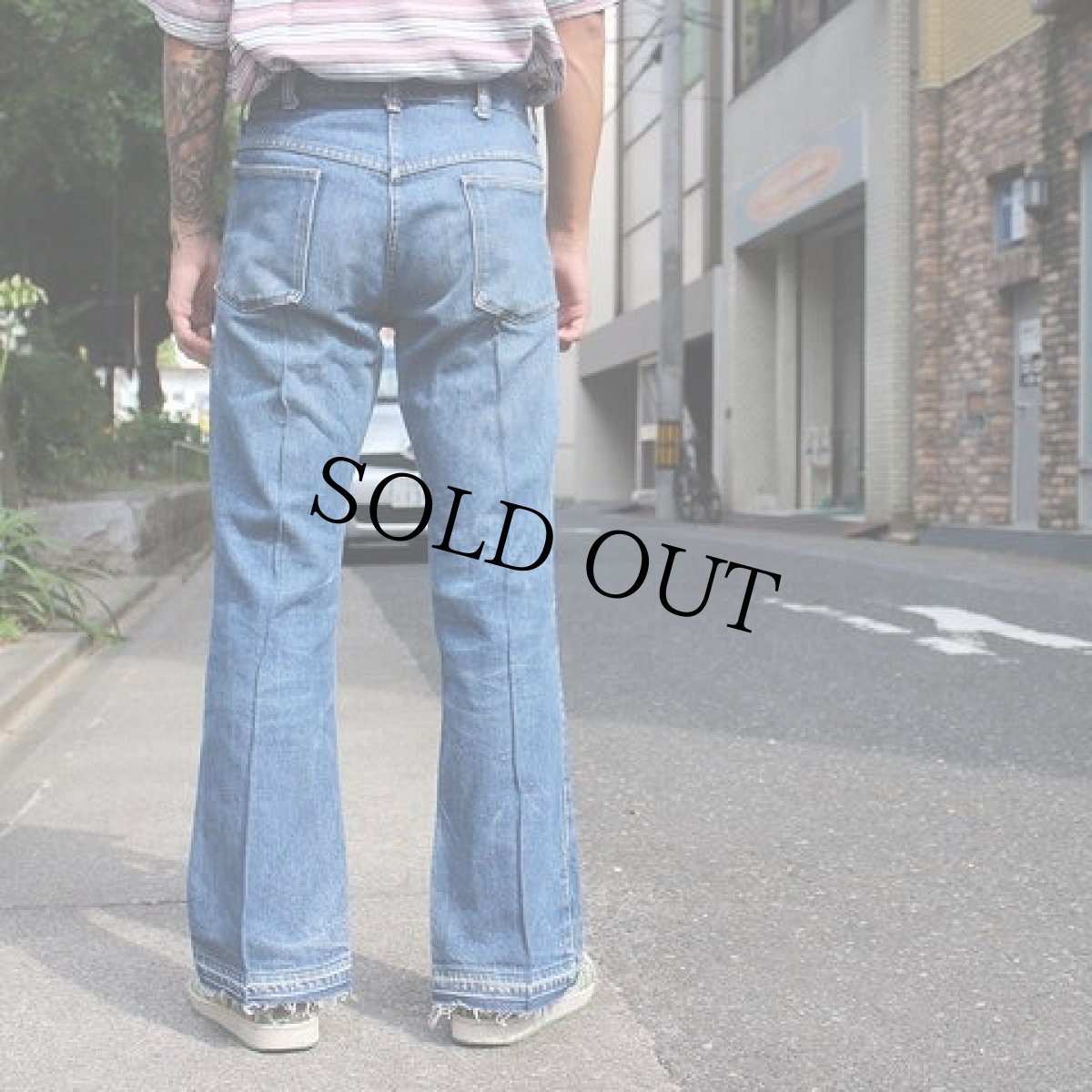 画像5: Feeet2nd ORIGINAL Remake Center Press Denim Pants W32 (5)