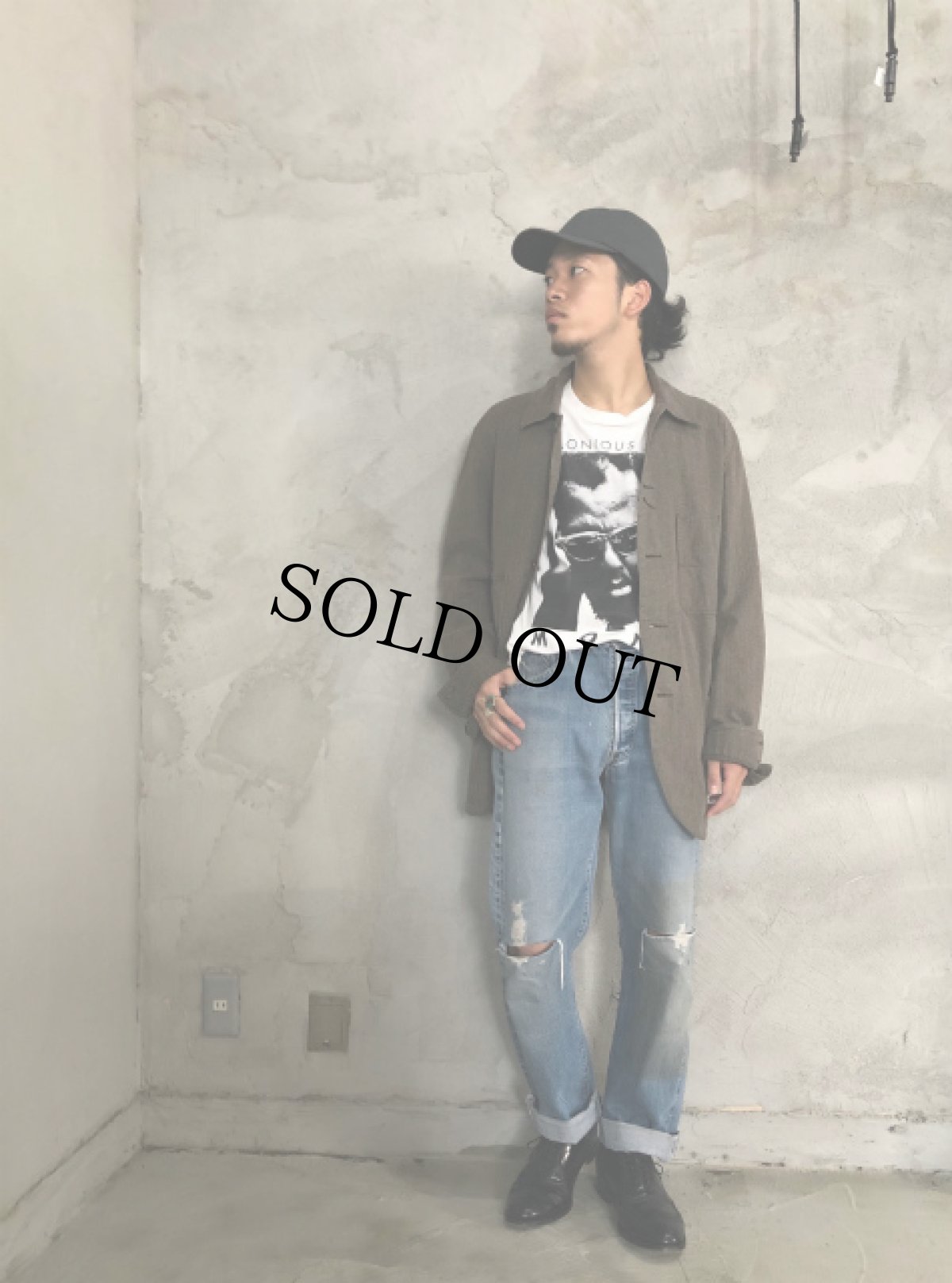 画像2: Ralph Lauren RRL ストライプ柄 "RAILMAN'S JACKET" 機関車ボタン (2)