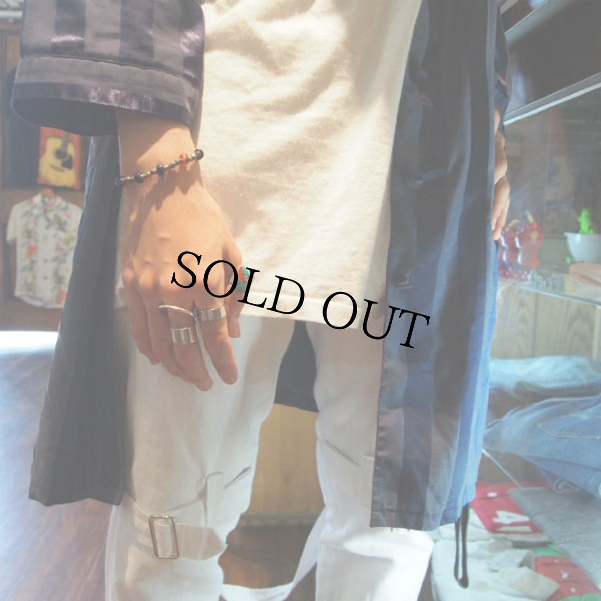 画像4: RORAN "Old Silver Old Grass Beads" ブレスレット (4)