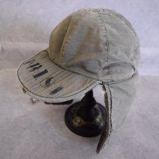 画像2: VINTAGE US.ARMY  ステンシル入り フィールドパイルキャップ (2)