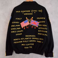 画像2: 90's U.S.NAVY USS SIMPSON (FFG-56) Crew Jacket (2)