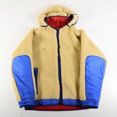 画像2: COMFY OUTDOOR GARMENT "RABBIT HOODIE" BEIGE×BLUE 【S】 (2)