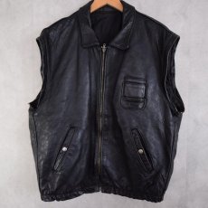 画像2: French Military Leather Pilot Jacket (2)