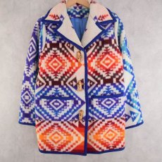 画像2: 70's PENDLETON BEAVER STATE ネイティブ柄 ウールジャケット (2)