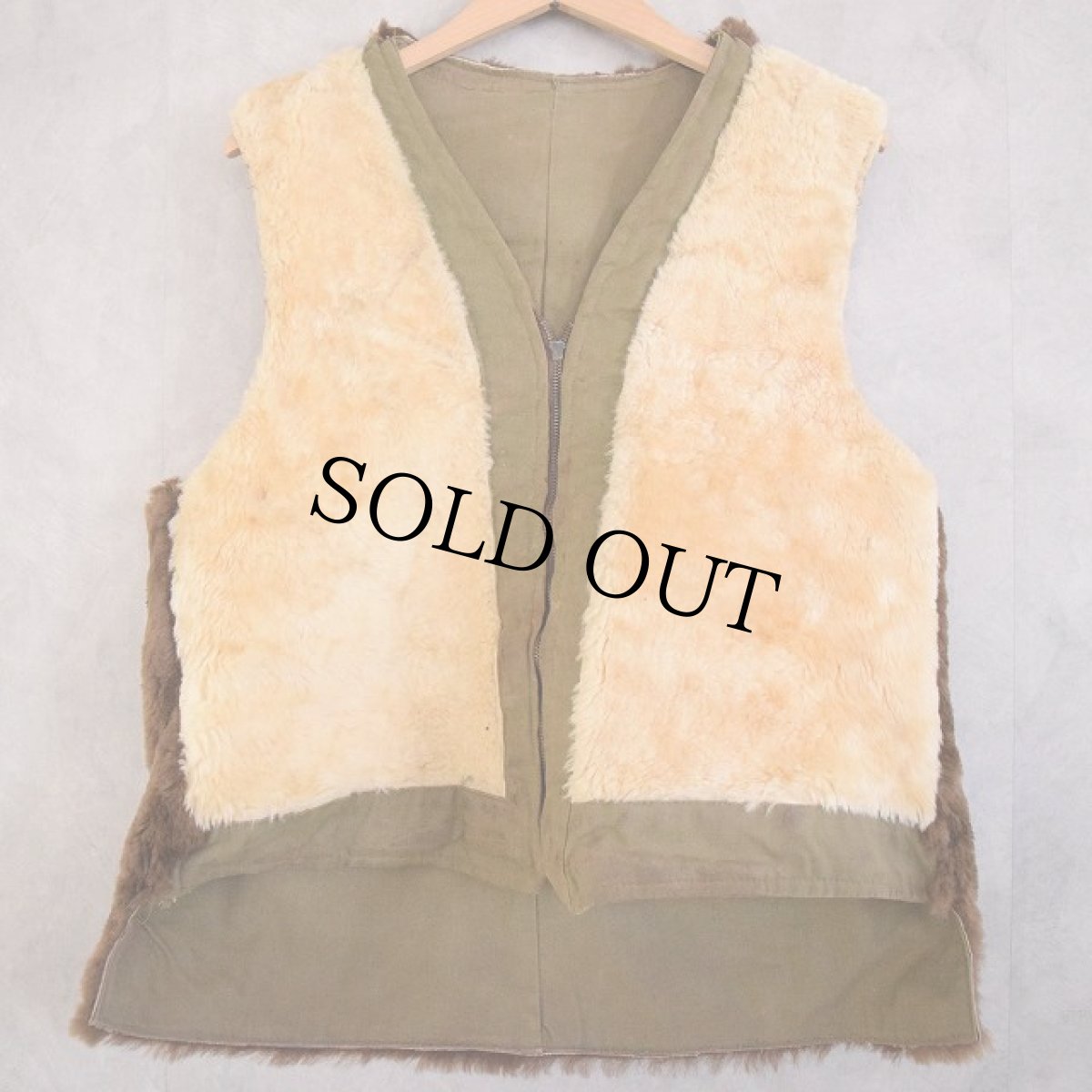 画像2: VINTAGE WOODSMAN Boa Vest (2)