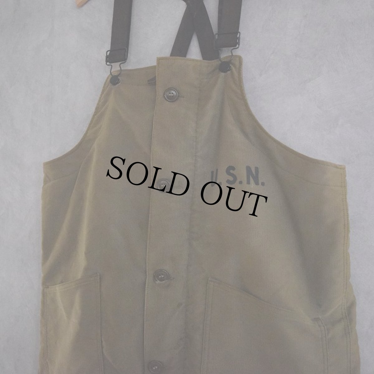 画像2: 40's U.S.NAVY N-1 デッキパンツ (2)