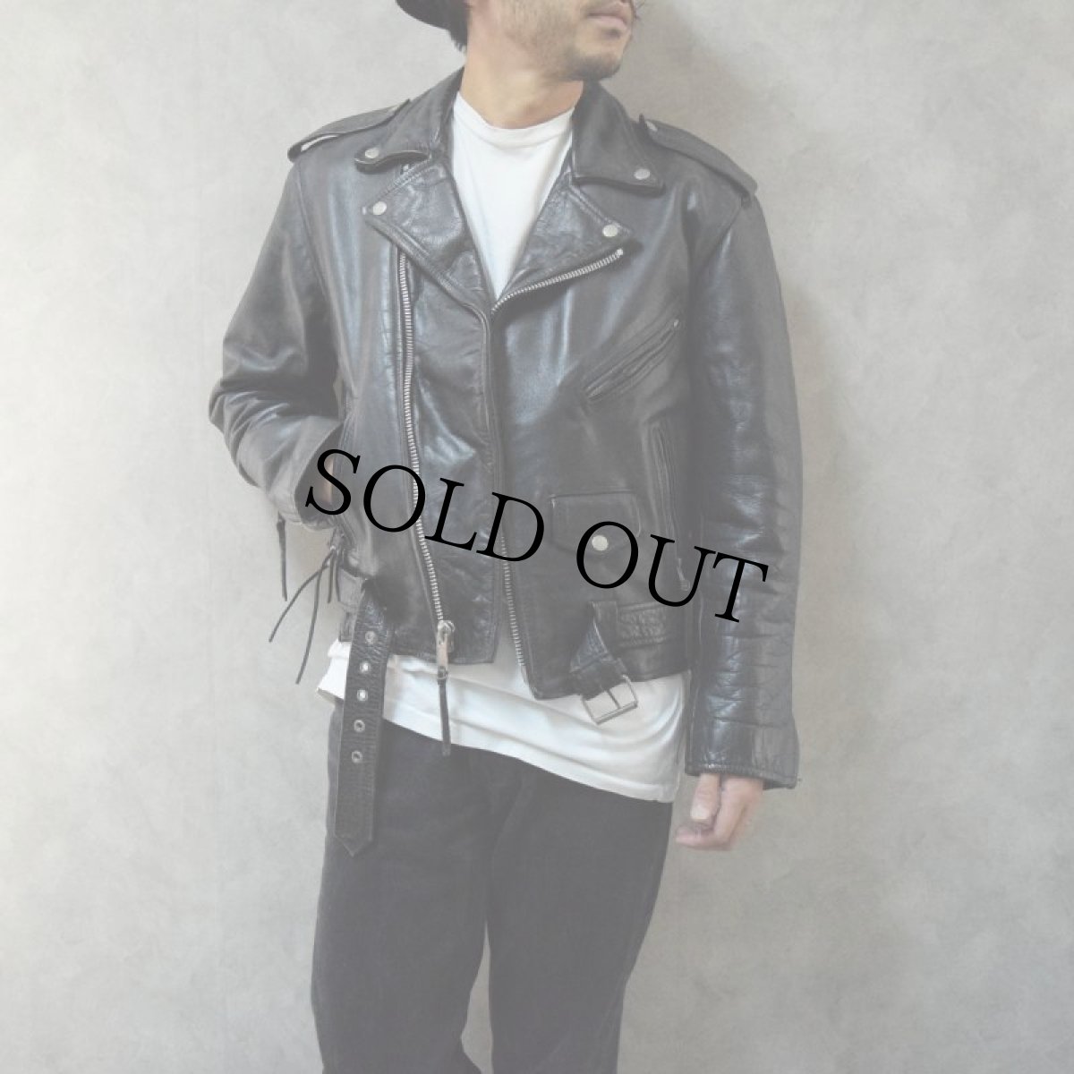 画像3: 70's〜80's パキジャン ダブルライダースジャケット (3)