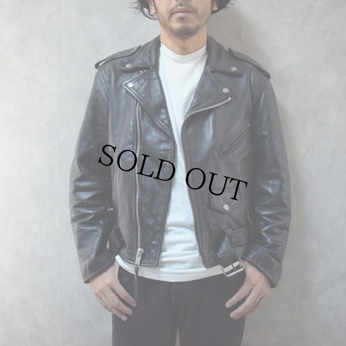 画像4: 70's〜80's パキジャン ダブルライダースジャケット (4)