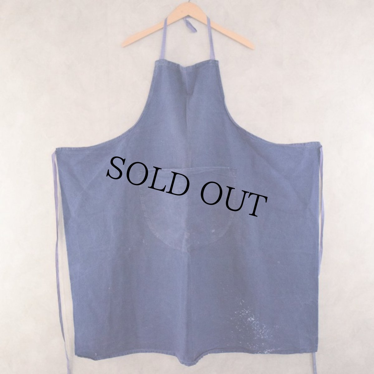 画像1: 40's France Indigo Farmers Apron (1)