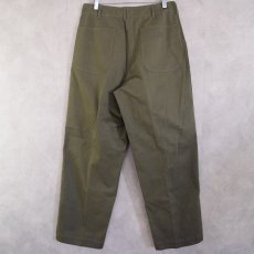 画像2: 40's U.S.NAVY N-3 Cottontwill Trousers W31 (2)